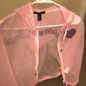 Bubble gum color coat.